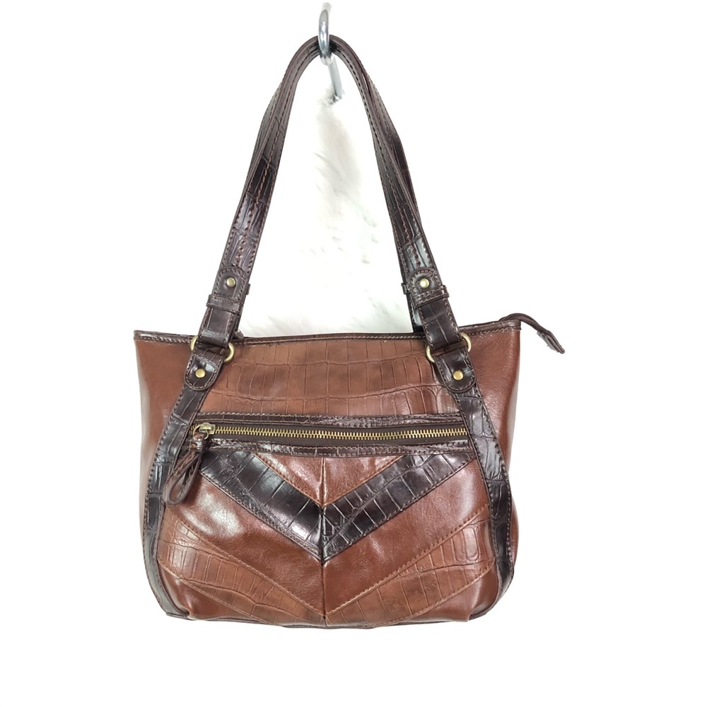 Relic Leather Patchwork Bag Excellent Condition - image 2